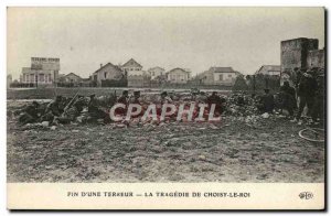 Old Postcard Police Detective Ending terror & # 39A The tragedy of Choisy le Roi
