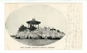 VT - Highgate Springs. Rock Island