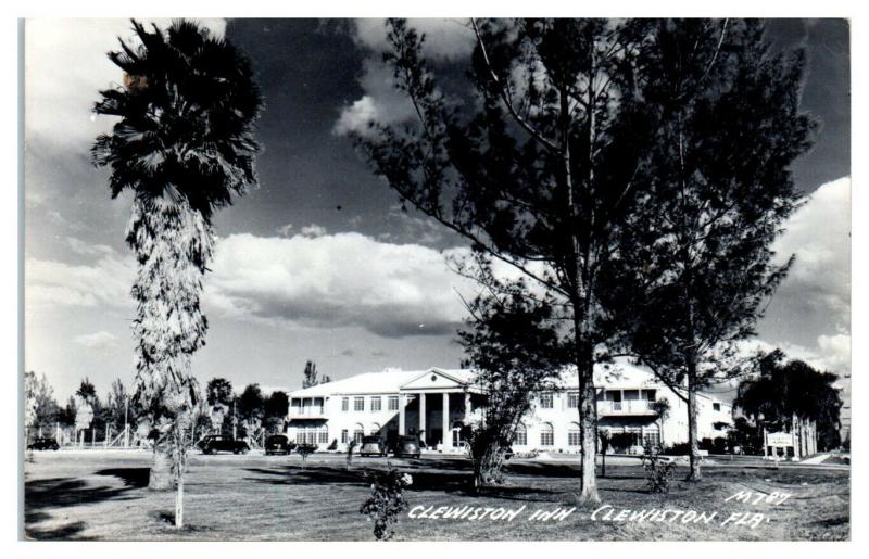 1951 RPPC Clewiston Inn, Clewiston, FL Real Photo Postcard *5C United
