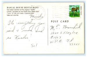 Wolfie Cohen's Rascal House Restaurant Miami Beach FL Florida Postcard (FD2)