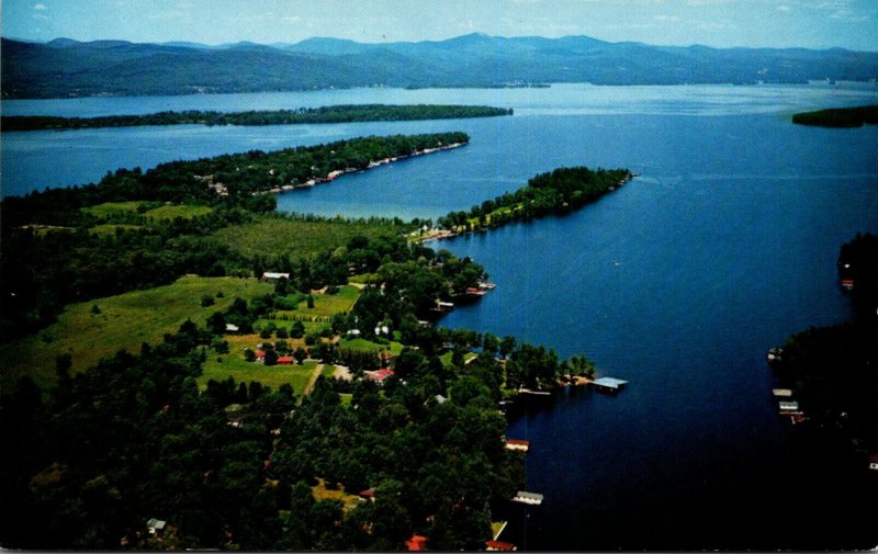 New York Lake George Aerial View