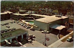Aerial View Holiday Innn Durham Downton NC Vintage Postcard H06