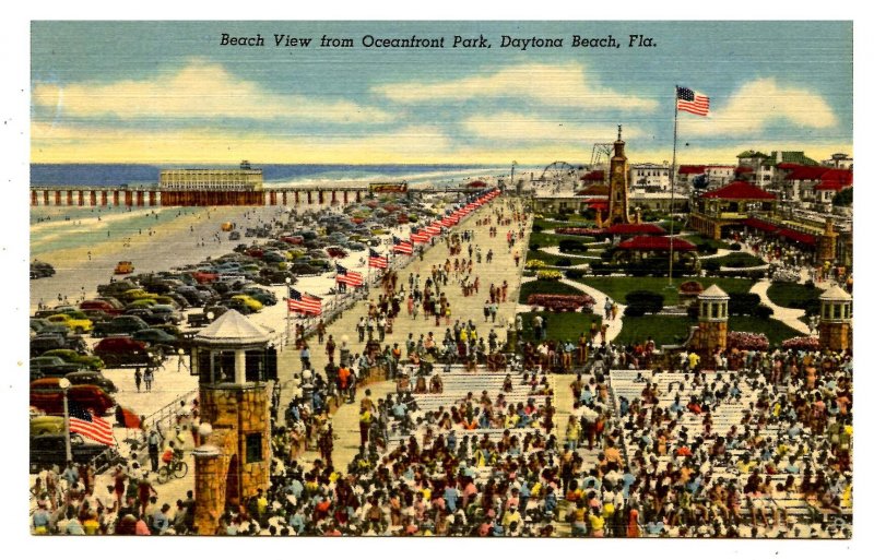 FL - Daytona Beach. Ocean Front Park, Beach View