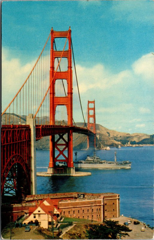 Vtg Golden Gate Bridge San Francisco California CA Unused Postcard