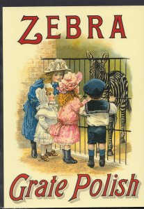 Advertising Postcard - Zebra Grate Polish - Memories of Childhood Series  BT769