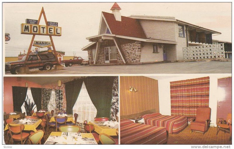 3-Views, Motel Manic Inc., Hauterive, Cte. Saguenay, Quebec, Canada, 40-60s