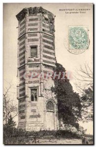 Montfort L & # 39amaury Old Postcard The Great Tower