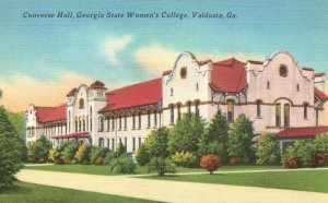 Vintage Postcard Converse Hall State Women's College Institute Valdosta Georgia