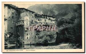 Old Postcard The Dauphine Goulets Great Bridge In Royans