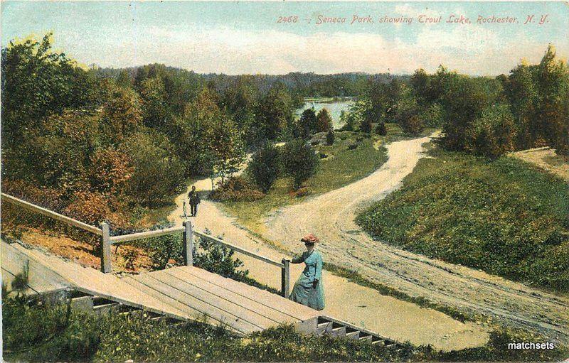 C-1908 Seneca Park Trout Lake ROCHESTER NEW YORK Souvenir postcard 16-29