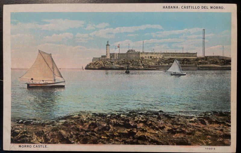 Vintage Postcard 1915-1930 Castillo Del Morro, Habana, Cuba