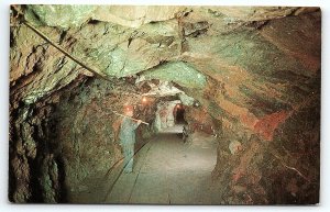 1950s RIPLEY MICHIGAN ARCADIAN COPPER MINE TOURS UNPOSTED POSTCARD P3156