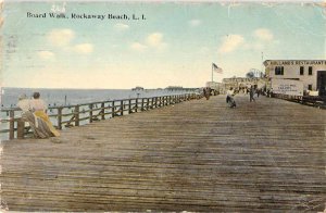 Rockaway Beach Long Island New York Boardwalk Tailor Shop Postcard JF685879