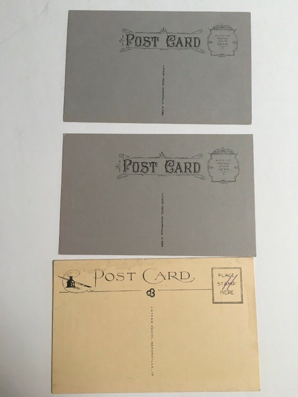 3 Saluda NC Train Depot Postcards  