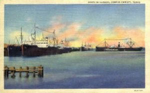 Ships in Harbor - Corpus Christi, Texas TX  