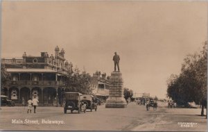 RPPC Postcard Main Street Bulawayo Zimbabwe