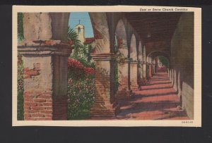 CA Mission San Juan Capistrano East or Serra Church Oldest Building ~ Linen