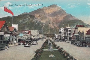 BANFF, Alberta, Canada, 1900-1910s; Banff Avenue And Cascade