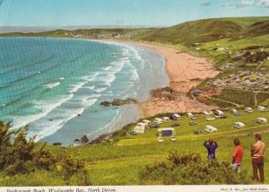 Woolacombe Bay Caravan Park Site Aerial View Postcard