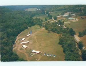 Unused Pre-1980 AERIAL VIEW Painted Post - Near Corning & Elmira NY A4098