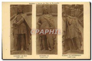 Old Postcard Cliff Statues of Dukes of Normandy Richard the Good Richard III ...