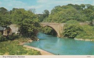 Brig O Balgownie Aberdeen Scottish 1970s Postcard