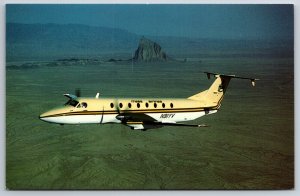 Transportation~Mesa Airlines Inc Beech 1900C-1 Over Monument Valley~Vintage PC