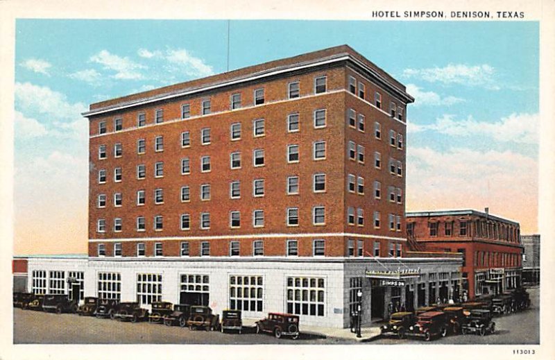 Hotel Simpson - Denison, Texas TX  