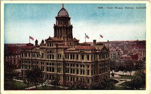 Court House Denver Colorado Vintage Postcard Standard View Card 