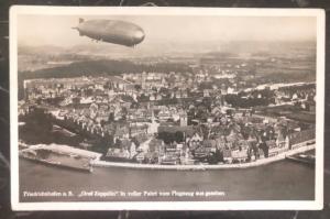 Mint RPPC Real Picture Postcard Graf Zeppelin Panoramic View