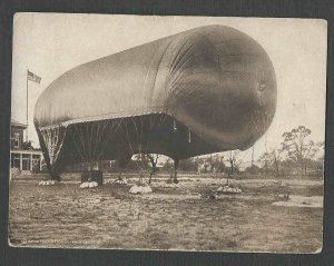 INFLATED BALLOON BEING MOORED HAS CREASES