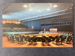 Security Council Chamber U.N. Hdq NYC NY Chrome Postcard H1178085245