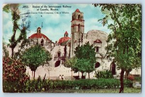Cuautla Morelos Mexico Postcard Station of the Interoceanic Railway 1910