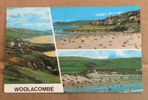 POSTCARD - 1976 USED - WOOLACOMBE, DEVON, ENGLAND