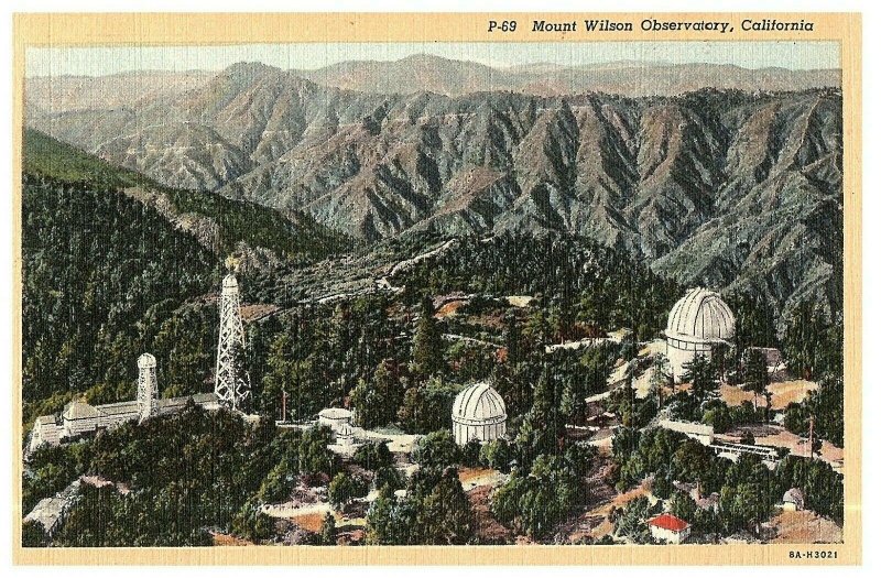 Vintage Postcard Mount Wilson Observatory Sierra Madre California Posted 1949