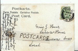 Genealogy Postcard - Hunt - Leicester House, Leicester Street - Hull - Ref 8079A