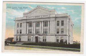 Court House Sapulpa Oklahoma 1920c postcard