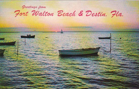 Florida Greetings From Fort Walton Beach and Destin