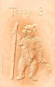 Bear Post Card Old Vintage Antique Teddy B writing on back