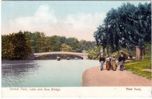 Central Park, Lake, Bow Bridge, NYC