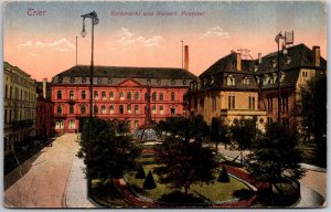 Kornmarkt Und Kaiserl Postamt Monument Buildings Trier Germany Postcard