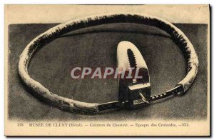 Old Postcard erotic Nude Female chastity belt Musee de Cluny Paris