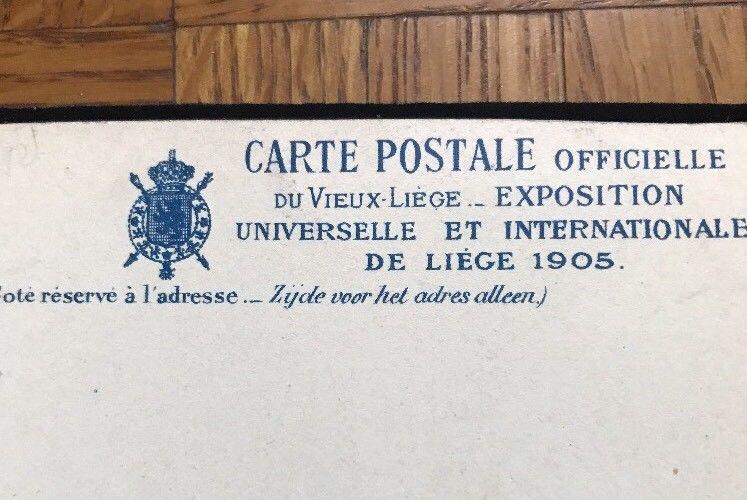 Leige BELGIUM 1905 Exposition Lot Of 2 Unmailed Postcards.