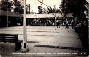 Real Photo Postcard Stranahan Shuffleboard Club in Fort Lauderdale, Florida