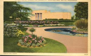 Art Museum and Gardens at Volunteer Park Seattle WA Washington - pm 1941 - Linen