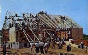 Amish Barn Raising - Lancaster, Pennsylvania