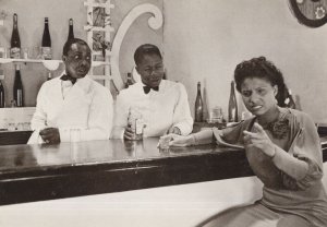 Underworld Film African American Bartender Lady Photo Postcard