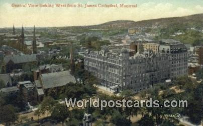 St James Cathedral Montreal Canada Writing On Back 