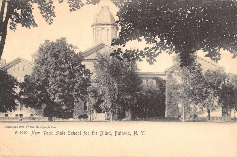 Batavia New York School For The Blind Antique Postcard K106819