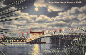 Moon Over St Augustine Bridge St Augustine FL 